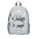 
vanwalk new Starry schoolbag girls ins junior high school students large-capacity backpack backpack travel bag backpack wish star white