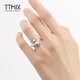 TTMIX gourd platinum ring for women pt950 platinum ring shiny honeycomb live ring for girlfriend 4.5-4.7g