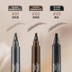 Four-pronged eyebrow pencil is waterproof and sweat-proof, does not fade or smudge. Novices can easily draw wild eyebrows to create hair flu. Waterproof and sweat-proof 04# gray brown