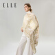 
ELLE scarf for women in autumn and winter new printed shawl for mothers and elders holiday gifts warm and fashionable modal khaki