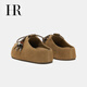 HR Helena Frauenschuhe 2025 Herbst neue Birkenstock-Schuhe dicker Soled-Zehen-Hausschuhe braun 38