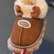Tiaodegao Children's Cotton Shoes Winter 2024 New Cartoon Warm and Non-slip Boys and Girls Home Outdoor Baby Furry Cotton Shoes for Women Brown Color Size 26/27 Inner Length 16.5CM Approximately 3-4 Years Old
