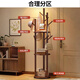 Quanpinwu solid wood rotating clothes rack floor-standing vertical coat rack clothes rack bedroom special clothes drying advanced storage walnut 2