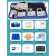 
CPR full half body heart compression first aid training fake human artificial respiration teaching model CPR15690 remote control + 8-inch screen + fully automatic
