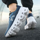 
[Same model of Angjia] Carbon board running shoes shock-absorbing men's trendy breathable mesh lightweight outdoor anti-odor sneakers Dark blue--Shuaile 9912 42