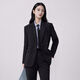 Troman black suit suit for women professional formal interview suit spring and autumn high-end women's suit jacket