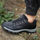 
Nanbowan Wu Gunner men's shoes, leather waterproof and non-slip casual shoes, autumn and winter soft sole outdoor hiking shoes, men's travel shoes, Gentleman gray-14088 38 _Sports shoes standard size