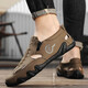 Sandalias para hombres Summer zapatillas populares zapatillas de playa Estilo deportivo al aire libre RESISTENTE RESISTENTE A LAN TAMAÑO ARRILLABLE ZAPATROS DE MENYES (JL) AS9909 BROWN 39
