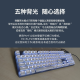 罗技（Logitech） K845 有线机械办公键盘 游戏电竞 朋克复古键盘外设电脑笔记本节日礼物 diy个性键帽 K845（红轴）+白巧克力键帽
