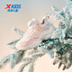 Xtep Children's Shoes Children's Knob Buckle Sports Shoes Girls Winter Warm Cotton Shoes Water Pink/Microwave Blue 33