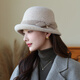 Xiangxueyuxiu (xiangxueyuxiu) hat women's 2025 new fashion trend autumn and winter cold hat women's warm fisherman hat women's face-showing small woolen hat black M (56-58cm)