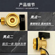 Andatong heating vent valve floor heating drain valve manifold drainage sewage brass high flow radiator quick valve brass (1 inch) upgraded high flow with plug