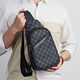 Cohnim Kevin Luxury Herren Chest -Tasche ein Schulter -Crosskörper Tailentasche Outdoor Sport kleiner Rucksack Geschenk für den Freund meines Mannes Chinesisches Valentinstag Geschenk C701 Plaidmuster [modisch und vielseitig] 8
