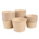 Paper bowls disposable whole box wholesale 500 disposable paper bowl lunch boxes thickened packaging boxes take-out lunch boxes picnic 700 type/natural color paper bowls 300 bowls full box more cost-effective