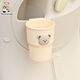 He Jiangong Electric Vehicle Motorcycle Water Cup Holder Large Capacity Cartoon Cute Bicycle Water Bottle Holder Milk Tea Coffee Holder Reinforced and Thickened Electric Vehicle Water Cup Holder - Bear Style (Khaki Color)