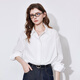 Chuyu trendy fashion shirt women's top 2025 dopamine high-end sense of age reduction and stylish commuting shirt white S