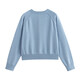 Inman (Inman) Estilo de fragancia Pequeño chaqueta de cárdigan de punto sólido para mujeres 2025 Autumn Sweater informal suelto suelto simple y versátil Blue Blue XL