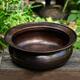 Copper Soul (TONGZHIHUN) pure copper basin handmade basin wash face clothes feet fire basin retro treasure ornaments happy basin thickened round home storage 41CM basin high waist copper retro