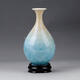 PHTY porcelain art ornaments Jingdezhen high-end crystallized glaze ceramic vase modern minimalist home TV cabinet Yuhuchun two-color