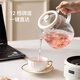 Colorful Dingdang (QICAIDINGDANG) health kettle all glass health kettle teapot health kettle glass thermostatic kettle all glass health kettle tea boiler thermostatic kettle all glass 0 glue Snow White - Standard 1.2L