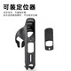 Airtag hidden wind-breaking pneumatic water bottle holder water cup holder road mountain bike anti-lost positioning protective shell set black PC material with anti-theft screw tools does not include the locator