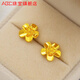 ABC Old Phoenix 999 gold-wrapped silver earrings for women gold earrings new style 2025 temperament ear jewelry as a gift 2 cm earrings