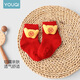 Youqi baby socks baby New Year red socks festive warm mid-calf socks ins three-dimensional doll cute cartoon lucky bag