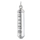 Звездная серебряная рифма S925 серебряная серебряная коробка Gawu Gawu Glossy Cylindrical можно открыть и установить с подвеской Lotus Sutra Boruo Heart Sutra Pired 13587 Great
