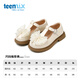 Tianmei Children's 2025 Autumn New Style Girls' Casual Girls' Bow Bow Fashion Versatile Shoes Beige 28