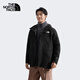 The North Face 3-in-1 Jacket Men's Elements Fleece Liner Outdoor Waterproof Warmth 25th Autumn New | 89YX W9O/Cosmic Black/Fire Gray XL /180