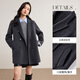 Shandubila wool thickened warm woolen coat for women winter women's small medium and long commuting double-sided woolen coat