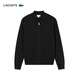 LACOSTE法国鳄鱼男装25秋冬新款羊毛混纺飞行员夹克针织衫|AH5177 031/黑色 XL 6