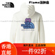 La sudadera de la cara norte en el lado norte para hombres y mujeres 24 Dragon Year Spring and Summer Nuevos deportes de ocio al aire libre White/QLI XS160 Todos los tamaños