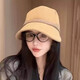 Cata Beast Duck Hat Women's Fashionable and Versatile Spring and Autumn Retro Hepburn Style Corduroy Shopping and Outing Baseball Cap Khaki One Size