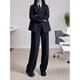 FANAOGE Shoulder Pads Slim Formal Girls' Suit Suit Professional Spring and Autumn College Student Interview Temperament Formal Work Clothes Professional Suit + White Shirt + Straight Pants 3 Pieces With Shoulder Pads S Recommended 80-95 Jin Jin equals 0.5 kg For urgent orders, please contact customer service with SF Express