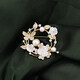 Xiaomi Star Laurel Goddess Brooch Elegant Temperament Pin Pearl Chic Cherry Blossom Accessories Jacket Coat Neck Decoration Laurel Gold