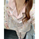Also about autumn and winter pajamas for women, plus velvet and thickened coral velvet long-sleeved trousers, sweet and cute Hellokitty home clothes 2637 Sweetheart Pink Cat M