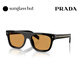 PRADA/Prada sunglasses men's sunglasses pillow-shaped glasses 0PR B12SF black frame/brown lens 16K60F