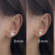 Fashion high-gloss pearl earrings for women Large pearl elegant women's earrings 8mm