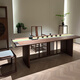 Aesthetic School New Chinese Solid Wood Tea Table 2025 New Modern Simple Home Living Room Walnut Tea Table Chinese Ancient Style Tea Table Customized Contact Customer Service