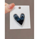SNQP personalized creative niche design love rhinestone brooch women's suit corsage brooch brooch-rhinestone heart