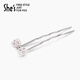 She s Akiko Barbie Overture craft pearl bow hairpin hair comb U-shaped hairpin headdress birthday gift pearl white H0