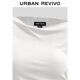 UR2025 AUTOMNE NOUVELLE FEMMES CITY VAGNAGNES CALLES TRENDE IRRÉGULAIRE T-shirt à une épaule UWJ450157 White M