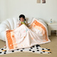 Hengyuanxiang (hengyuanxiang) children's baby blanket double-layer thickened winter baby blanket kindergarten nap quilt coral velvet cloud blanket Strawberry Rabbit-Jade color 110cm*140cm