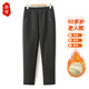 Fengxiao Mom Pants 2025 New Spring and Autumn Clothes for the Elderly, Loose Casual Pants for Middle-aged and Elderly People, Plus Velvet Warm Women's Pants