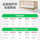 Babycare crib high guardrail splicing large bed newborn baby bed solid wood multi-functional children's bed 200*80cm