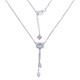 Lao Fengxiang platinum six-character mantra tube bead necklace platinum set chain platinum jewelry white gold about 7g