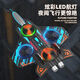 Other children's remote control aircraft four-axis aerobatic fighter gravity induction foam drone glider aircraft gift novice drop-resistant version blue 500 mAh - dual-electric version