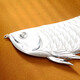 Silverbait 999 pure silver arowana silver ornaments such as fish, water tea, pet tea ornaments, arowana, arowana, silver weight about 10 grams