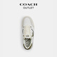 COACH New Year's Gift Outlet Men's SOHO Sports Shoes Casual Shoes Comfortable Commuting Olive Green/Bright White 44